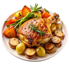 grilled chicken breast with vegetables