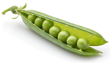 green peas isolated on white