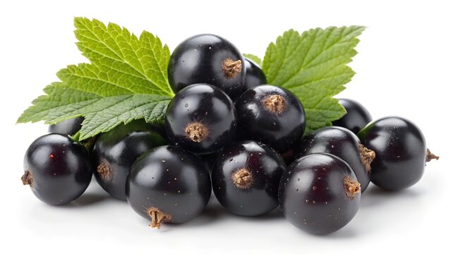 black currant isolated on white background