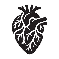 Human heart medical vector illustration