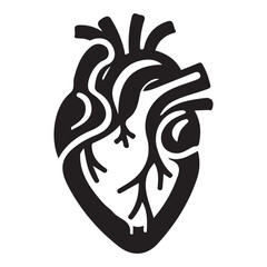Human heart medical vector illustration
