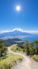 Mountain Path Ocean View