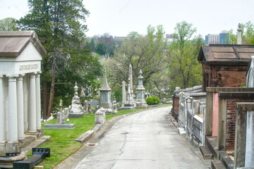 old cemetery in autumn