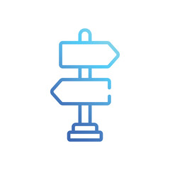 Road Signs Icon vector stock illustration