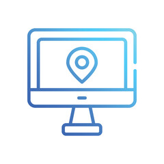 Map  Icon vector stock illustration