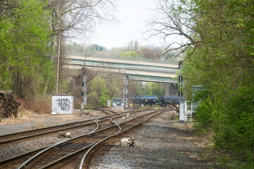 Railroad tracks in the Philadelphia area