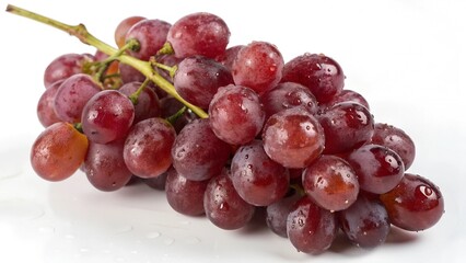 Fototapeta premium red grapes on a white background