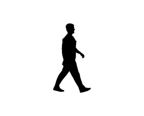 Silhouette of a boy wearing black clothes