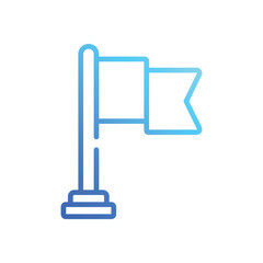 Flag  Icon vector stock illustration