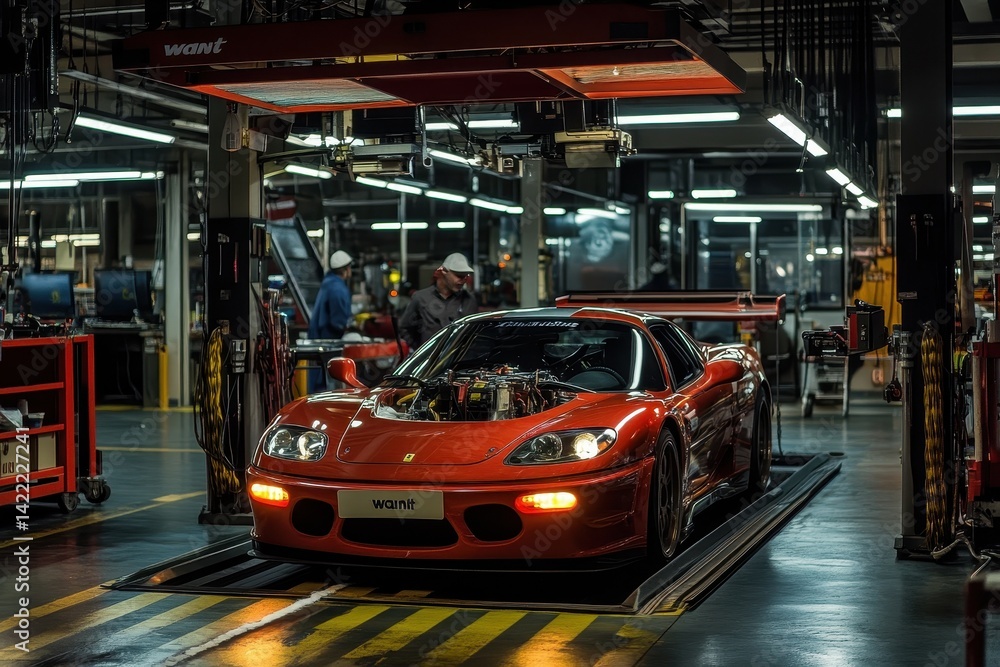 Poster a technician working on high-performance cars begins noticing that one particular model always seems