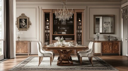 Fototapeta premium dining room furniture 