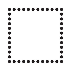 Square frame clip art design on plain white transparent isolated background for card, shirt, hoodie, sweatshirt, apparel, tag, mug, icon, poster or badge