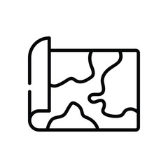 Map  Icon vector stock illustration