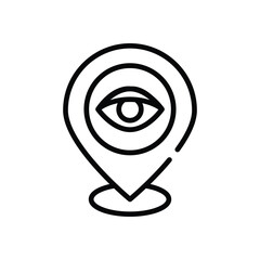 View  Icon vector stock illustration