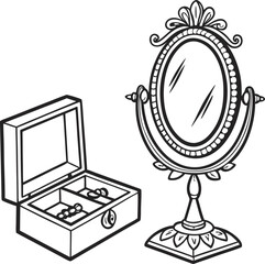 vintage mirror silver and bronze medal with ribbon