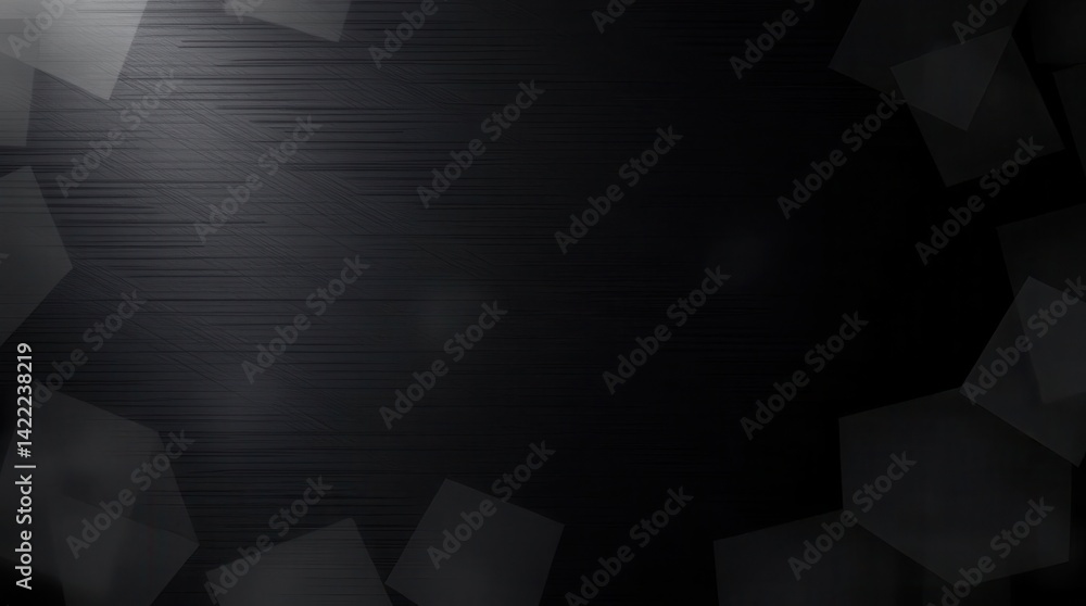 Aufkleber textured surface with geometric shapes, creating a modern, abstract design in shades of deep gray an