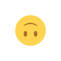 upside down smile smiling emoji face vector symbol sign illustration
