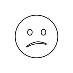 sad emoji face vector symbol sign icon illustration depressed 
