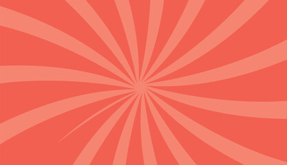 red and white sunburst abstract background. Funky ray elements with Classic vintage rays design., boom, comic. Cartoon pop art template summer banner background.