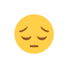 sad emoji face vector symbol sign icon illustration depressed 