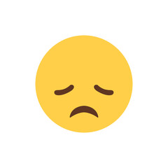 sad emoji face vector symbol sign icon illustration depressed 