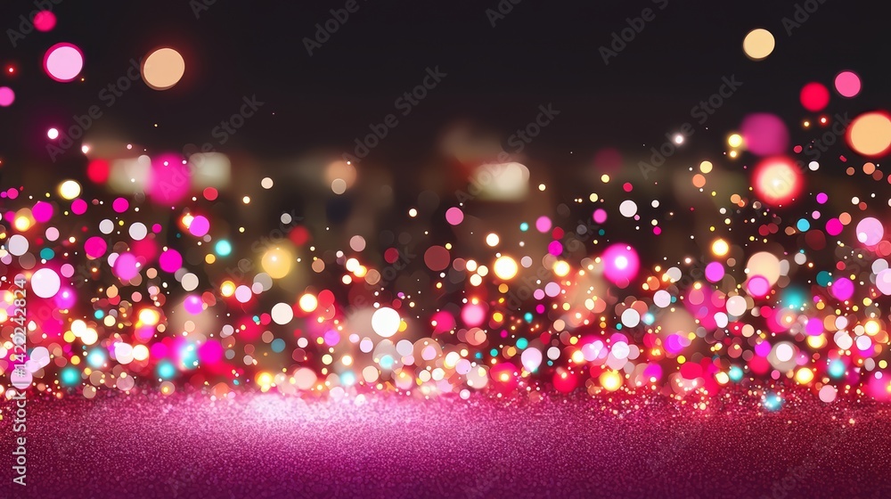 Fototapete pink background with many small pink dots. the dots are scattered all over the background, creating 