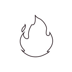 Fire flame lit emoji vector symbol sign icon