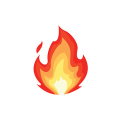 Fire flame lit emoji vector symbol sign icon
