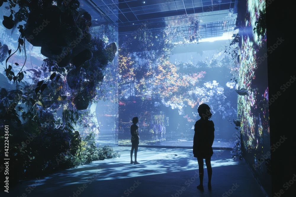 Poster a virtual space is created where users can build their own worlds, but when users start sharing thos