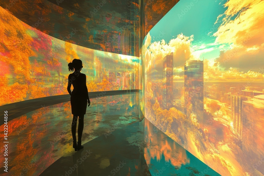 Poster a virtual world is created where users can build their ideal lives, but when the virtual world start