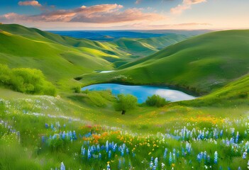 beautiful of nature landscape view