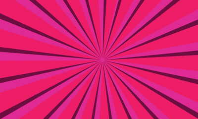 Obraz premium Salmon pink swirl radial beam sunrise or sunset light retro design illustration. Light sunburst glowing background.