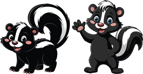 Cute Skunk Vector