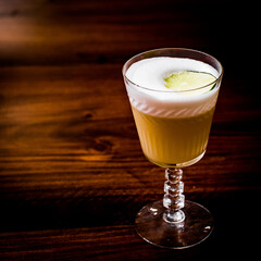 Cocktail with egg white