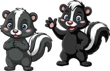 Obraz premium Cute Skunk Vector