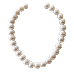 Obraz premium Classic Three Strand Pearl Necklace Isolated On Fl 0 on a transparent background