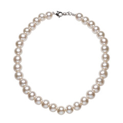 Obraz premium Classic Three Strand Pearl Necklace Isolated On Fl on a transparent background