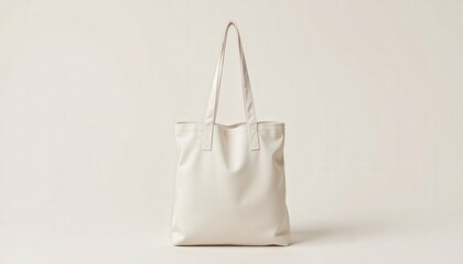 Stylish tote bag display minimalistic studio product photography clean background artistic perspective