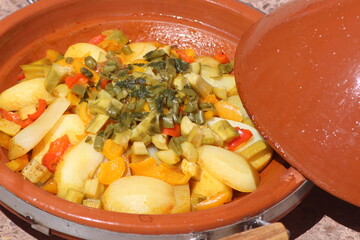 Fresh Moroccan Tajine Close up
