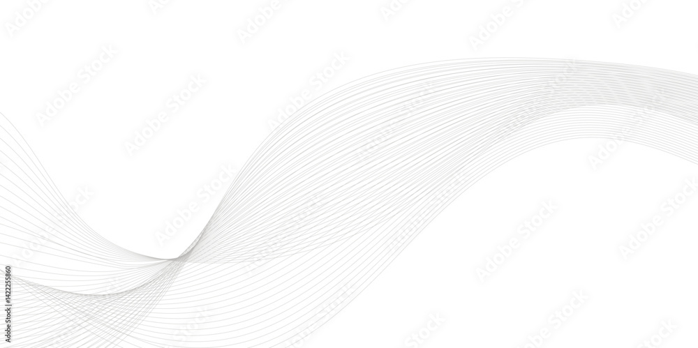 Poster abstract background with business and technology wave line. thin line wavy abstract vector backgroun