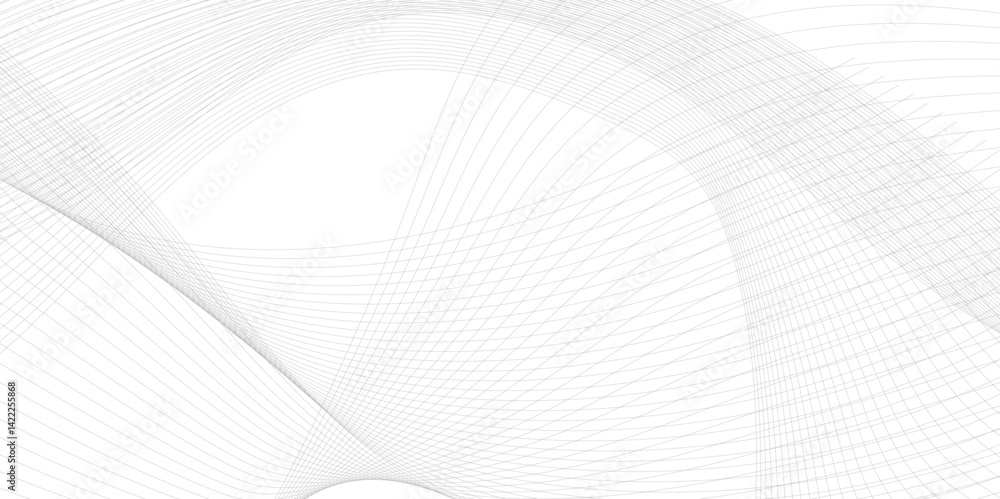 Poster abstract wave line business background. thin line wavy abstract vector background. curve wave seamle