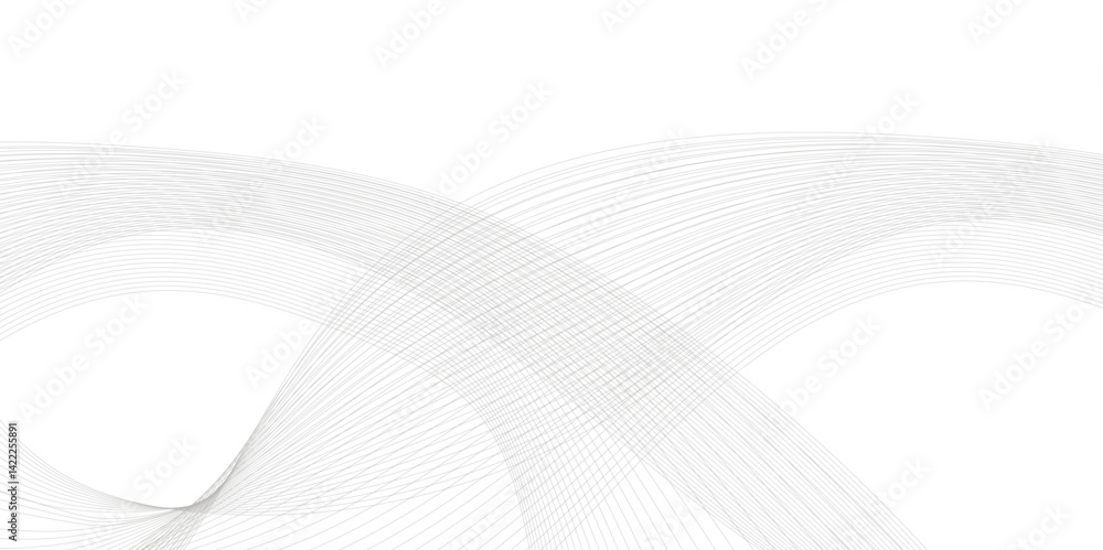 Poster abstract wave line business background. thin line wavy abstract vector background. curve wave seamle