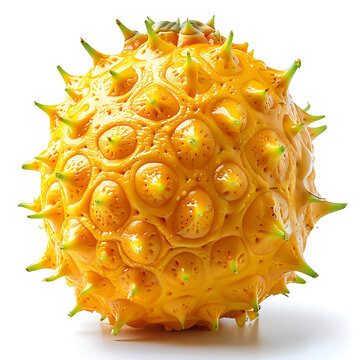 Kiwano on white background isolated 