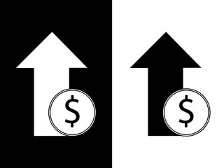 arrow with dollar