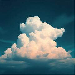 Scenic sky flat vector background.



