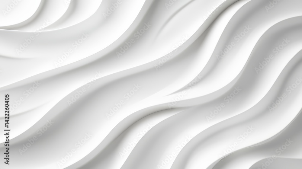 Poster the image is a white background with a wave pattern. the waves are very long and extend across the e