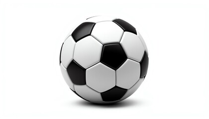 Fototapeta premium Classic black and white soccer ball design.