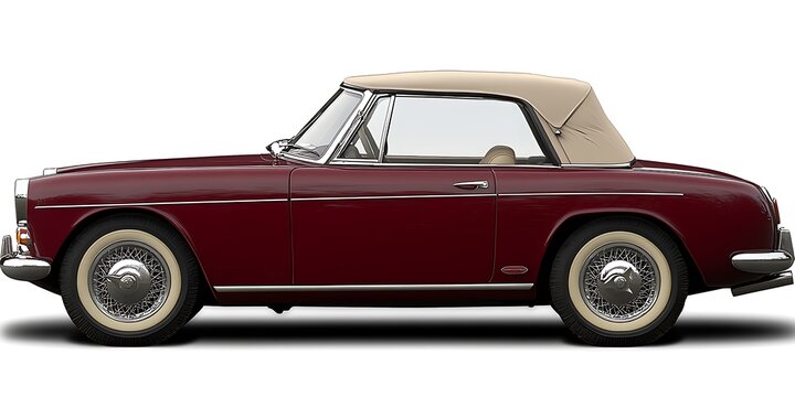 Classic Convertible Car Profile