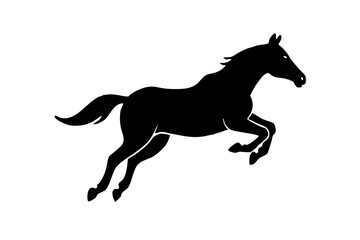 silhouette of a horse