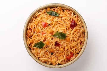 Tomato Flavored Rice, Popular South Indian Dish